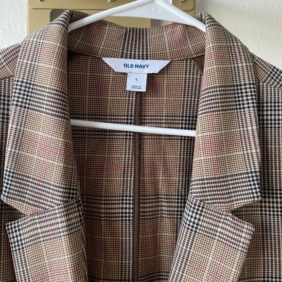 Women’s Old Navy Plaid Blazer – Size L - Picture 4 of 5